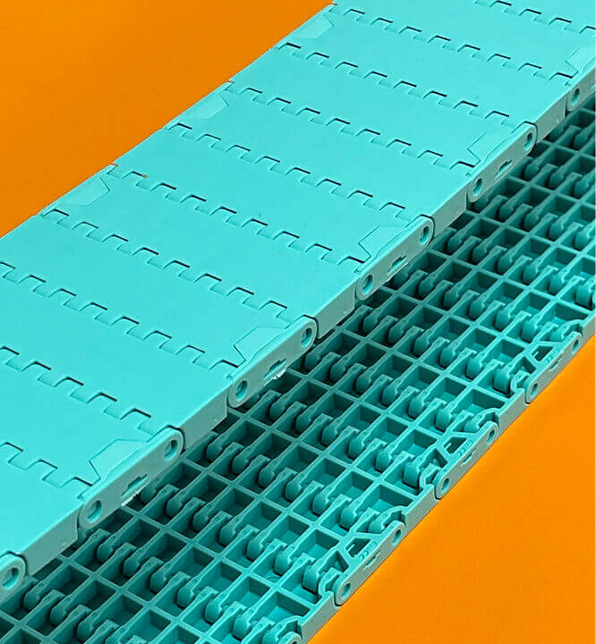 Tapis modulaire en plastique pour convoyeur industriel